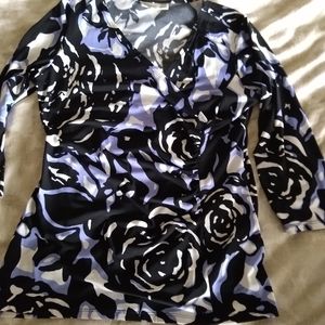 Dana Buchman size medium blouse 3/4 sleeve